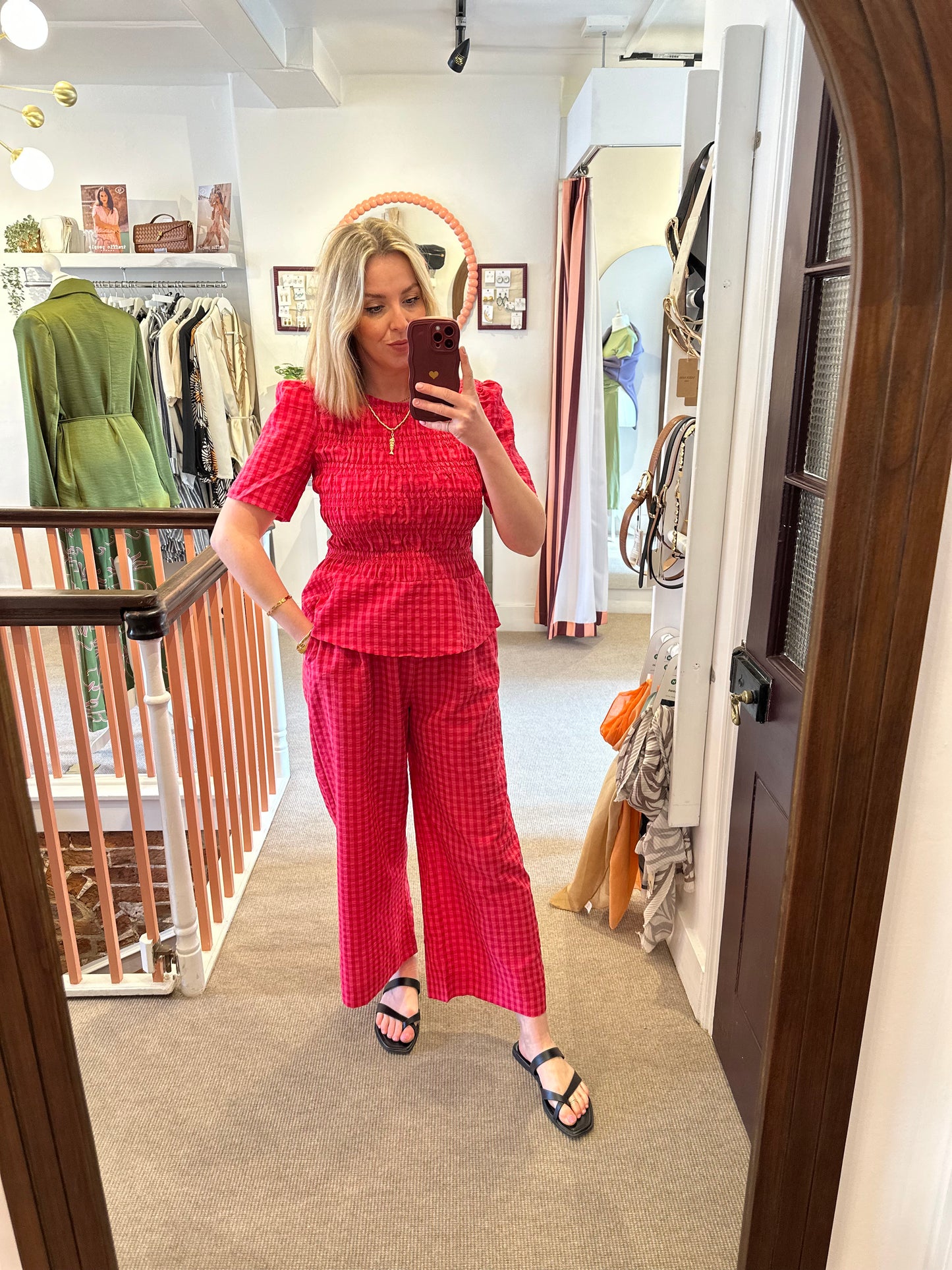 FIKA Ria Gingham Trousers
